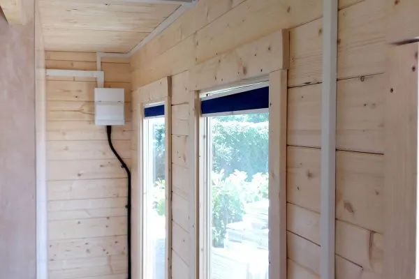 Cabin - Electrical wiring in trunking