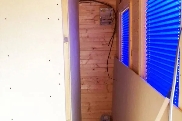 Cabin - Electrical wiring in progress