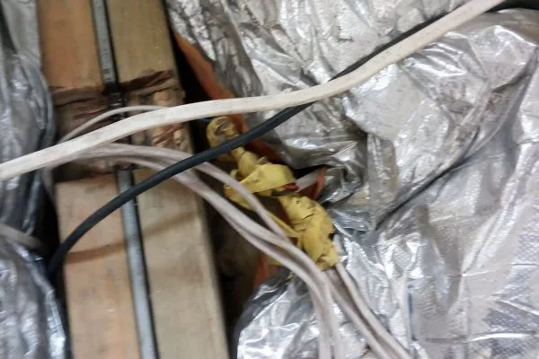 Previously installed dangerous junctions presented fire hazard